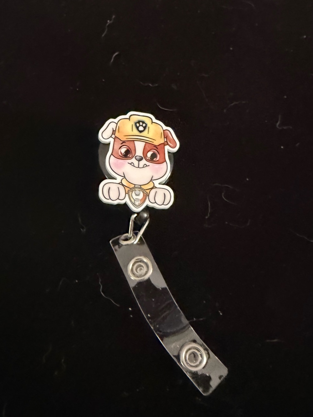 Yellow Pup Badge Reel ID Holder for Pets & Dog Lovers